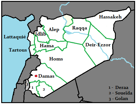 Sans avoir une réussite aussi parfaite, l’EIIL tient deux régions essentielles en Syrie la même année : le gouvernorat d’Alep et le gouvernorat d’Idleb.