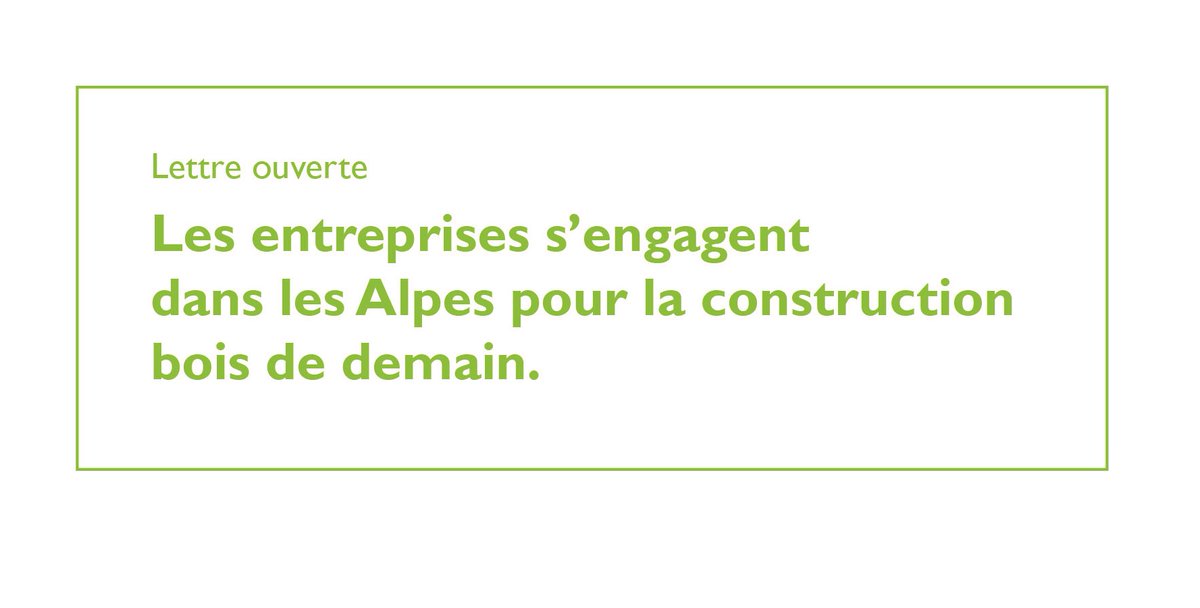 Plusieurs entreprises de la filière forêt-bois alpine signent ensemble une lettre ouverte adressée à <a href="/auvergnerhalpes/">Auvergne-Rhône-Alpes</a>, <a href="/MaRegionSud/">Région Sud</a> et pouvoirs publics du Massif alpin et se mobilisent pour le maintien des financements européens connus sous l'intitulé POIA bit.ly/3emWGtP