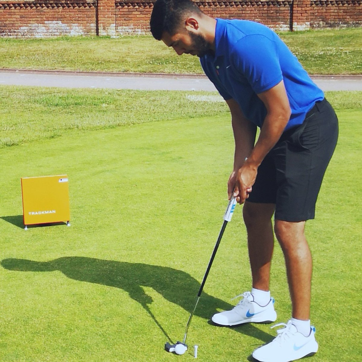 A bit of @TrackManGolf testing with <a href="/JackSinghBrar/">Jack Singh Brar</a>.