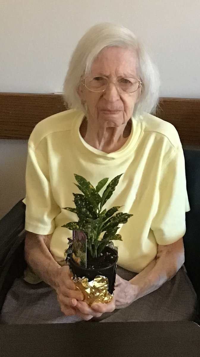 A special THANK YOU to a caring member of the community, Kelsey James, for the generous donation of plants to the residents at #HarrisHillNursingFacility.