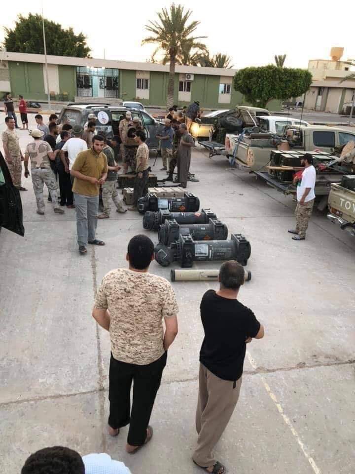 TT18526221's tweet photo. @steve_hanke @RTErdogan #France, a foreign ally of warlord Haftar, says #Turkey’s intervention in #Libya is “unacceptable”, adding “it must end”. Photo: US Javelin missiles supplied by France to warlord Haftar https://t.co/kGyp8rWpJb
