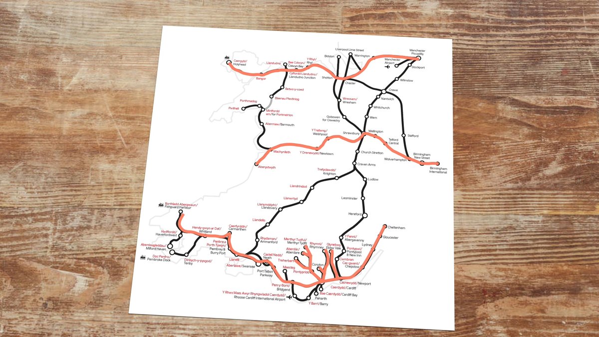 THREADLook at a rail map of Wales and you’ll notice a pattern. All of the main railway lines run horizontally. Look closer and you’ll also notice a cluster of lines in the Valleys. Remarkably, there’s not a single line that spans the length of Wales, connecting north & south.