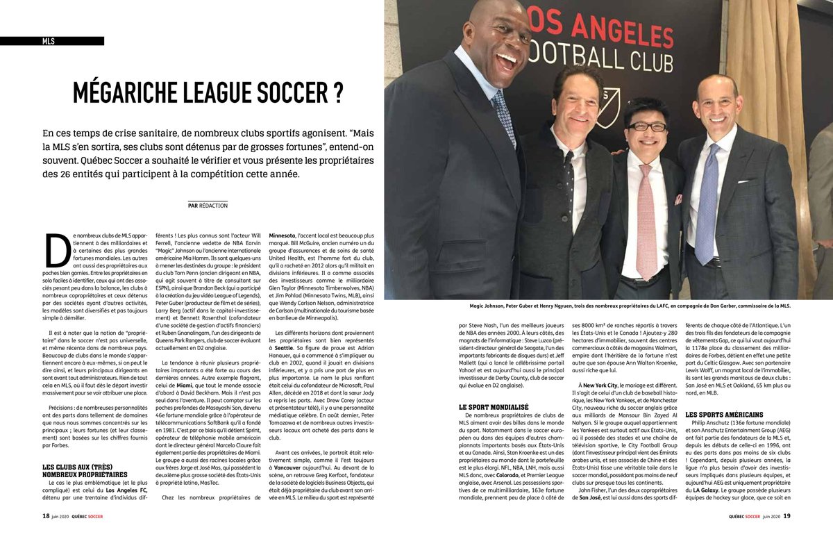QParisis's tweet photo. Les clubs de #MLS et leurs propriétaires ont-ils les reins assez solides pour encaisser les difficultés économiques liées au #coronavirus ? #QuébecSoccer s'est intéressé à ceux qui tiennent les cordons dans la bourse dans les clubs.

#Soccer #football #imfc #ecofoot https://t.co/dxYjZz0pGI