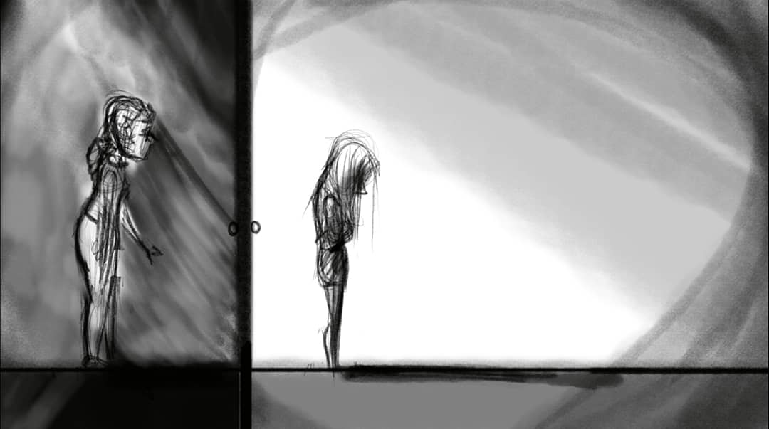 fallon_art's tweet photo. Working on lighting and layout for shot
(first pic is latest sketch, second is original concept art)
#art #artstudent #drawing #sketch #digitalart #digitalillustration #artist #2danimation #2dart  #animator #animationstudent #illustration #photoshop #layout #conceptart #lighting https://t.co/sPjAMG10hr