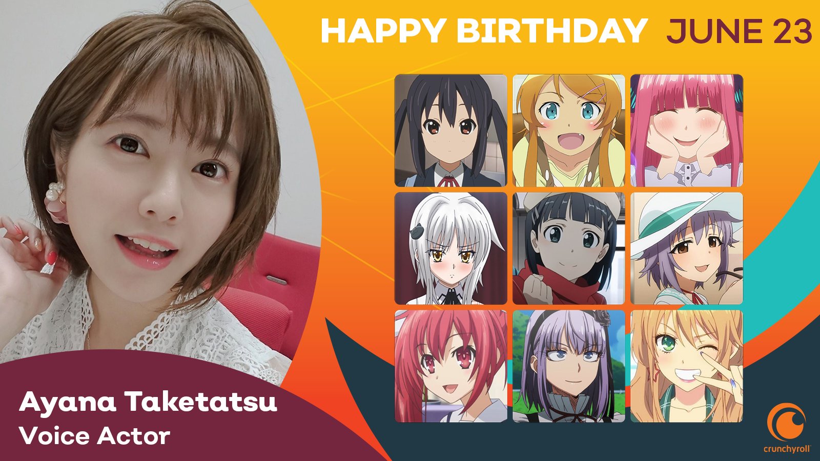 Crunchyroll - Happy Birthday to the Japanese Voice Actor