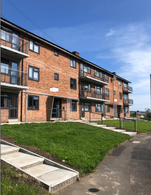 FortemSolutions's tweet photo. Look at this transformation of the recently completed Waverley Court in #Chesterfield, a resident has already been in contact to say how happy they are with the results “Thank you everyone for all your hard, continuous work, the flats inside and out are amazing." @ChesterfieldBC https://t.co/RhbnUxzUD8