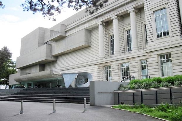 5. Francis Pym's thrilling brutalist extension (1964-72) to the classical Ulster Museum (1924-9). Mark Girouard described it as 'like one of those incomplete Michelangelo statues in which a highly finished torso emerges out of a block of rough hewn marble.’ I have a model of it.