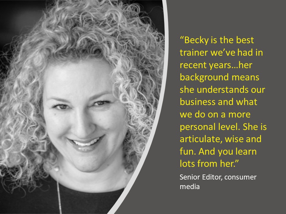 Not a 'bad' recommendation I suppose...! Brilliant feedback, as always, for <a href="/beckybocchetti/">Becky Bocchetti</a> 

#training #elearning #remotelearning #businesswriting #editorial #marketing