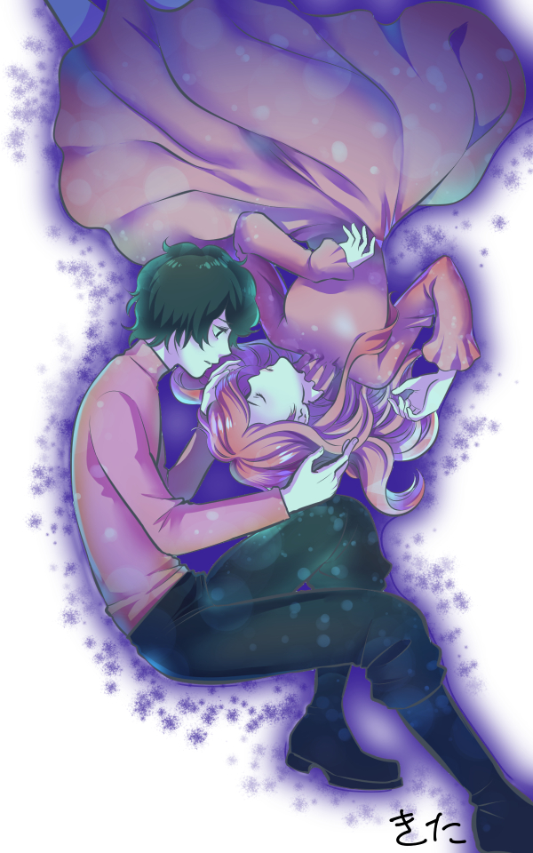 きた 氏 漫画家のお仕事ください 夜に駆けるピアノアレンジ動画サムネイラスト元絵です