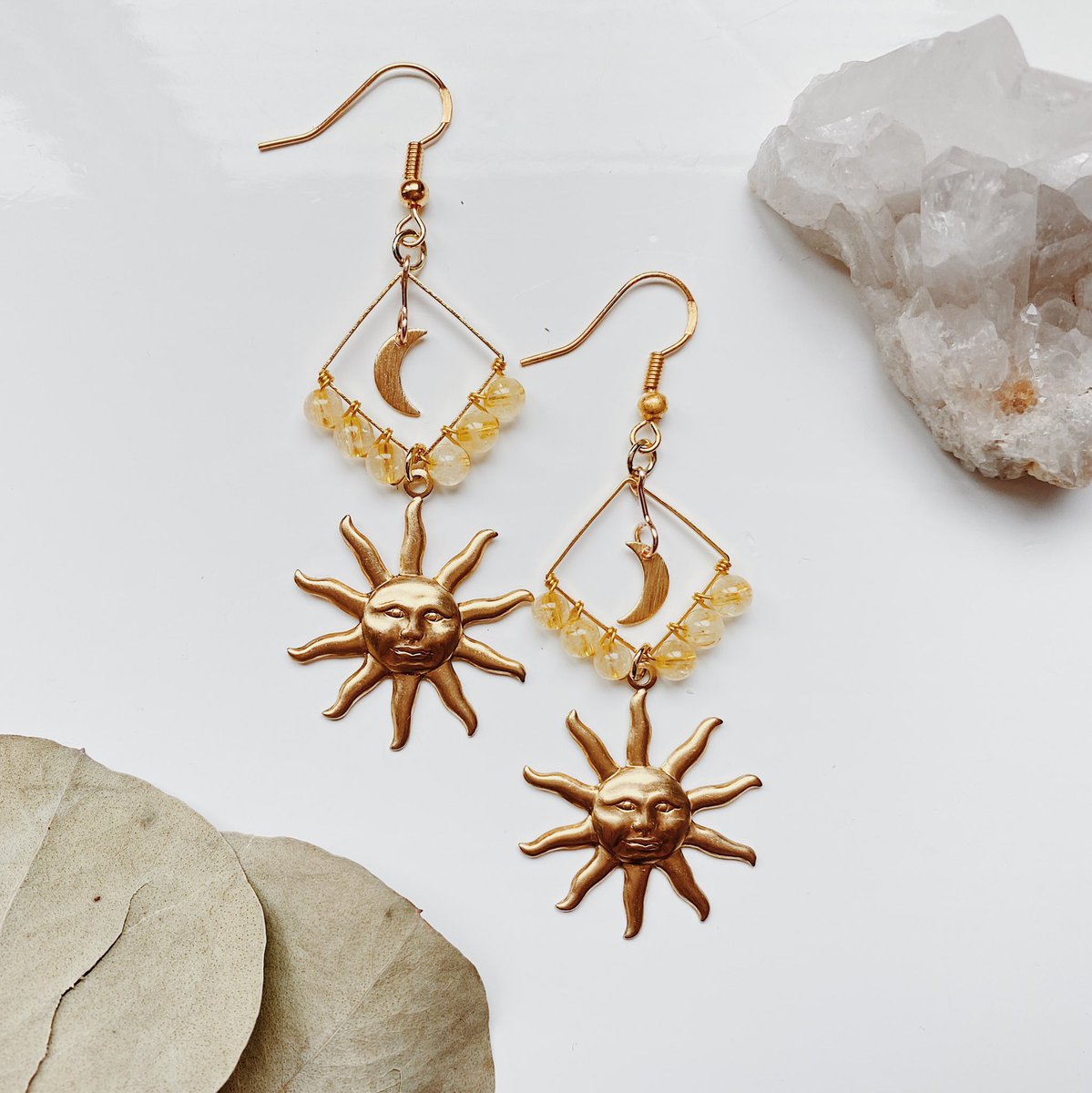  the ray of sunshine bundle Citrine tower + earrings // $35