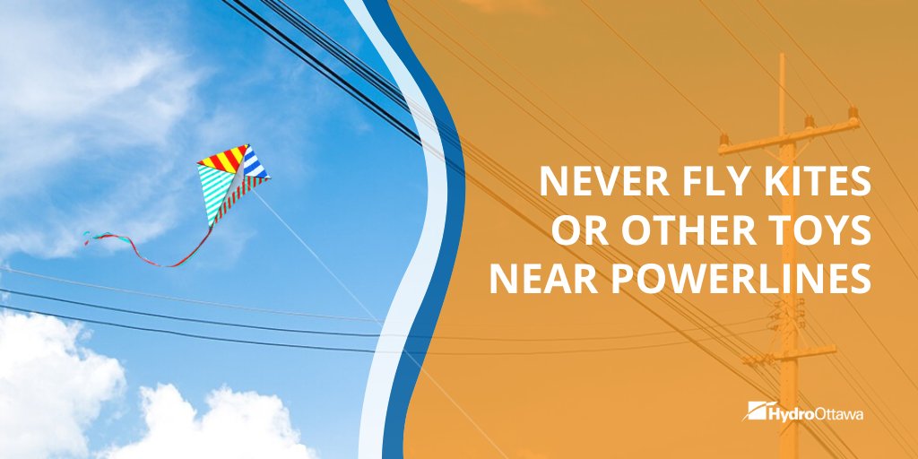 hydroottawa's tweet image. Do your kids play with kites, toy drones or other flying items? Ensure they stay a safe distance from powerlines at all times. #TipTuesday #RespectThePower #ottcity