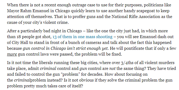 Seven years ago 18 people getting shot was considered a bad weekend in Chicago. That city just had a weekend in 2020 where OVER 100 PEOPLE GOT SHOT. But all current mayor Lori Lightfoot can do is babble about guns and the NRA, never failed Progressive LEO policies.