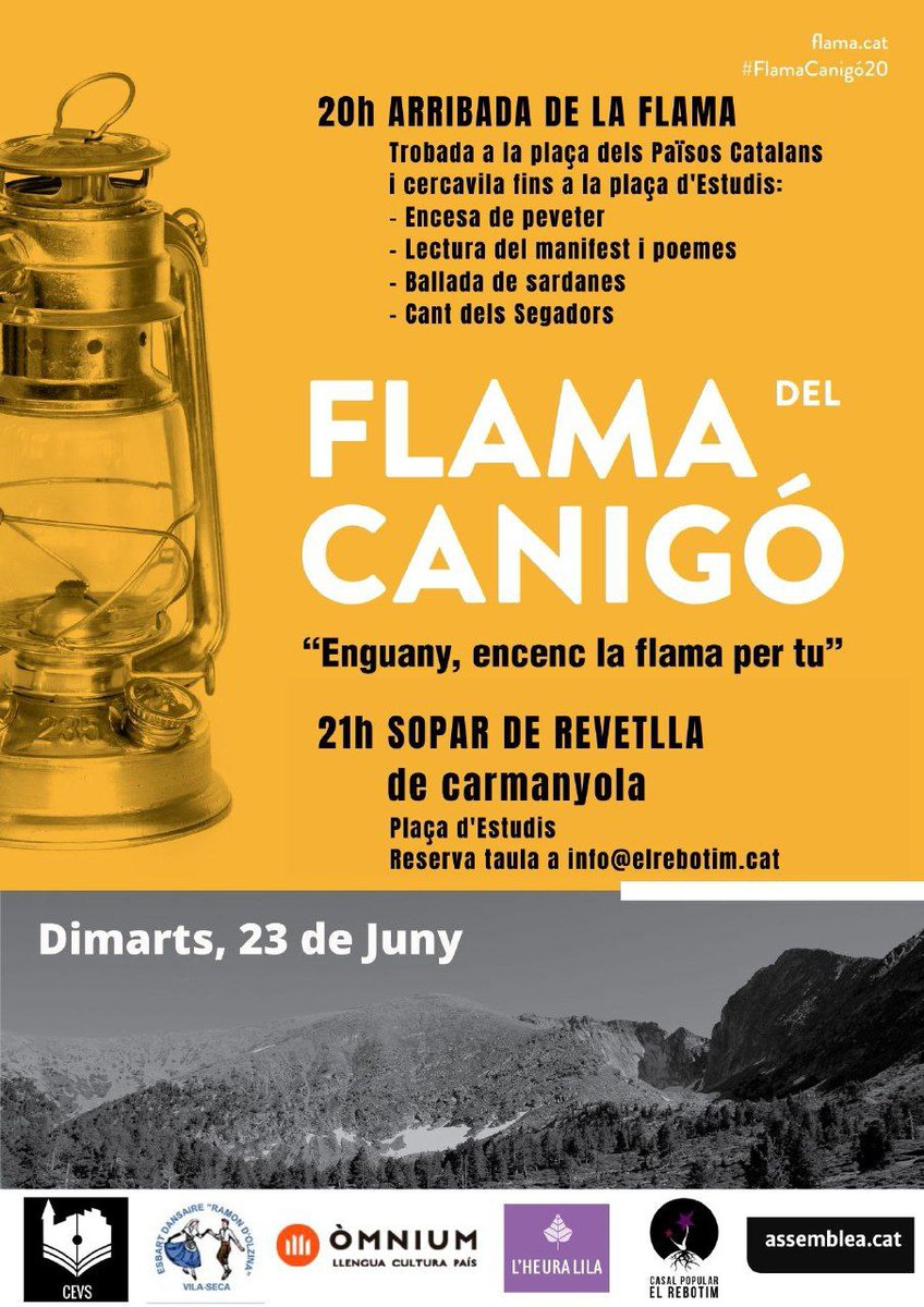 VSxI's tweet photo. Un any més la flama ja ha arribat a Vila-seca. Us hi esperem! https://t.co/cVygOtqPMR