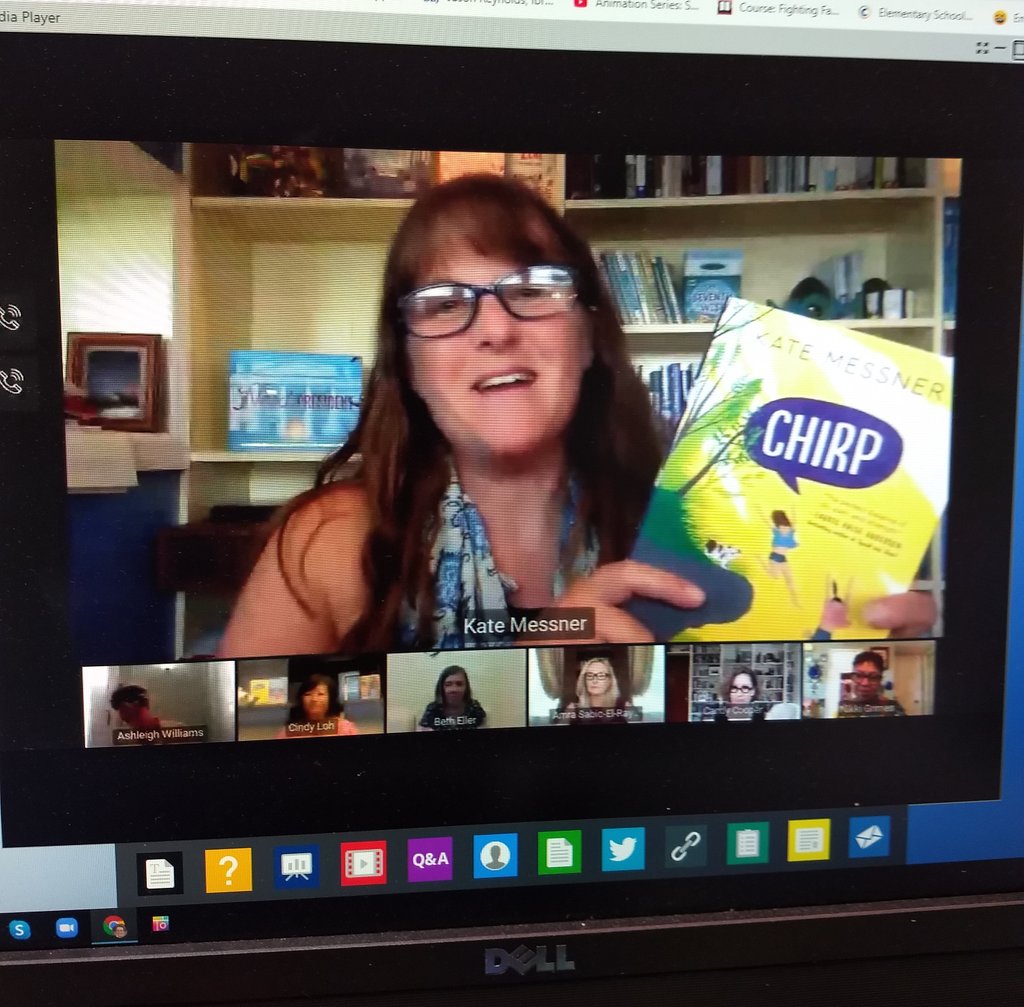 dsmacdonald's tweet photo. CHIRP is a must purchase for upper elementary & middle grade libraries! So good to hear from @KateMessner during #ALATeaBreak. Thanks for publishing this important book @BloomsburyKids! https://t.co/8YNmhUC5eu