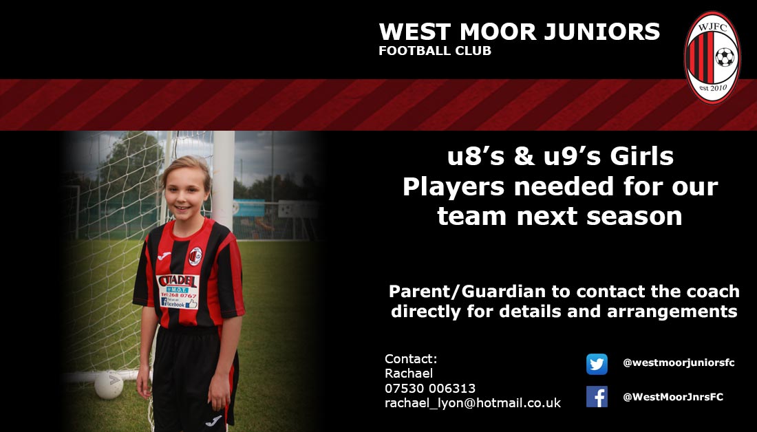 Players wanted! U8’s &amp; U9’s Girls.
Contact coach for details and to make arrangements. 
 @FootballGrf   <a href="/nfleagues/">Northumberland Football Leagues</a>   <a href="/NorthEastTweets/">North East Tweets</a>