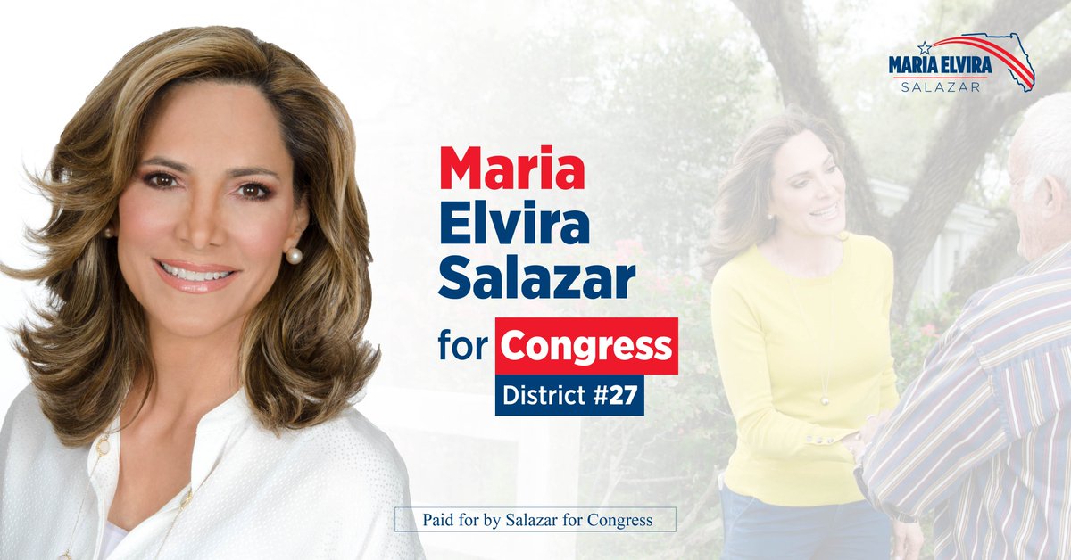 ￼There are many issues facing our Nation right now & we need someone in Washington, D.C. who will put our district before politics. I'm ready to be your voice .Stand with me and let's make a difference together! mariaelvirasalazar.com #TeamMariaElvira #Miami #FloridaGOP #FL27