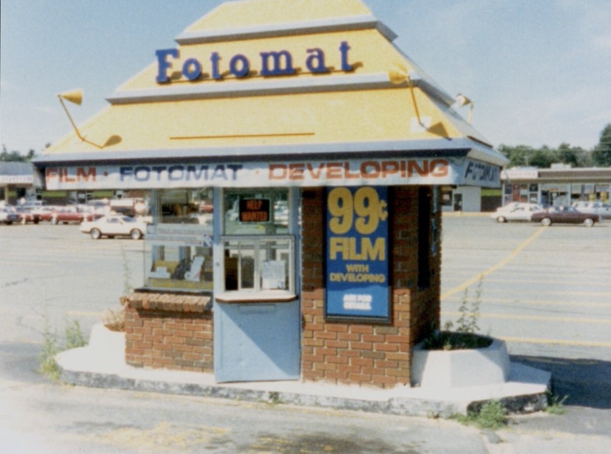 Who Remembers Fotomats?  They Were The Place to Develop Your Pictures and the Size of a Broom Closet.

#Fotomat #Photography #Photographs #Photos #Pictures #OldSchool #Oldskool #ThrowBack #1980s #80s #80sThen80sNow