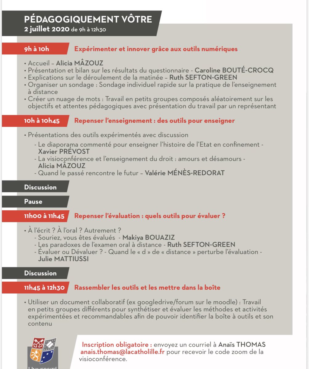 CarolineCrocq's tweet photo. ⚠️ Pédagogiquement vôtre le 2 juillet : toutes les informations ci dessous. https://t.co/6ehhCDYOJP