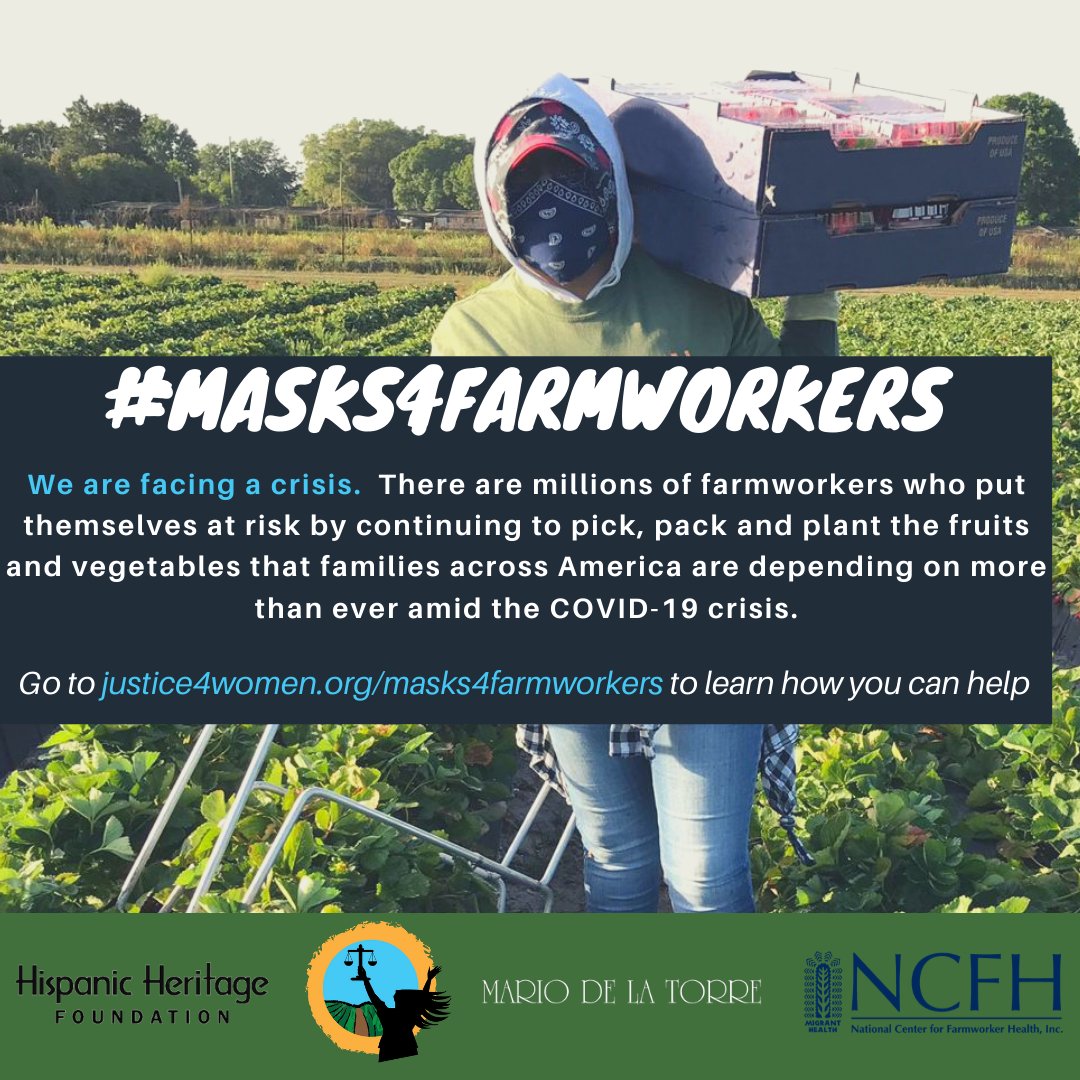 mujerxsrising's tweet photo. Fashion Designer Mario De La Torre has teamed up w/ us, @HHFoundation @NCFHTX &amp; @IamNickGonzalez to launch #Masks4Farmworkers. This campaign will help limit the impact of this virus on #PhenomenalFarmworkers, their families &amp; the community. More here 👉 https://t.co/S9mtthZqBy https://t.co/rPbPZW5kvC