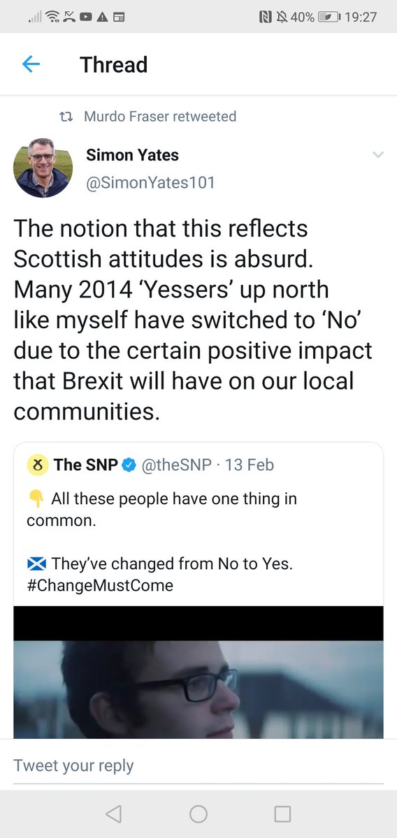 An interesting newcomer to Scotpol twitter, a completely genuine ex-SNP voter RTd by Murdo Fraser.