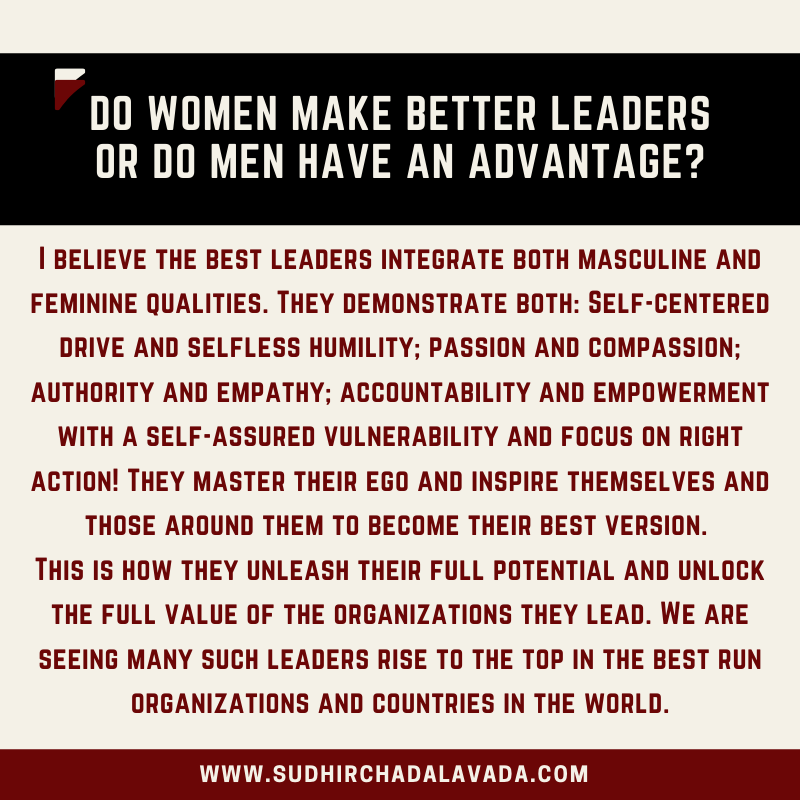 SudhirMastery's tweet image. The best leaders integrate both masculine and feminine qualities.

#leadershipdevelopment #ceomastery #executivecoach #feminineleadership #masculineleadership