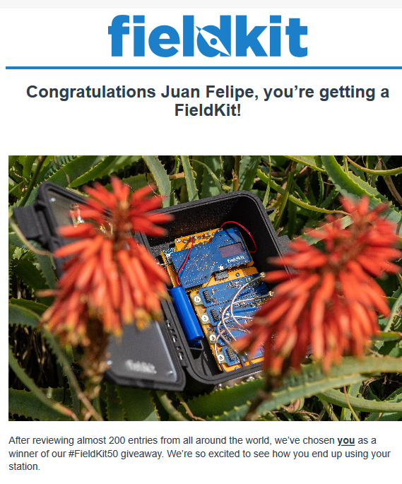 jflaz1's tweet photo. This is how the day started !!!
Happy to have one of the #fieldkit50. An accessible alternative for everyone! @FieldKitOrg https://t.co/HomLZY1EBC