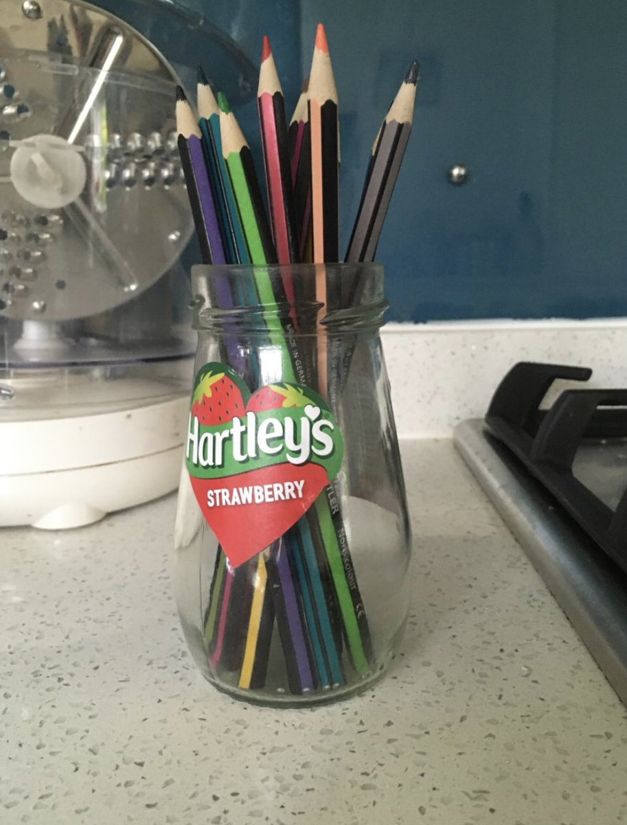LinlithBusEd's tweet photo. As part of the P7 transition we tasked our new S1’s with an upcycling challenge,to turn an old jam jar/ pringles tube into a new innovative product! We are so impressed with all the ideas that have been sent to us and we can’t wait to meet you all in August! 🎓⭐️ @Linlithgow_Acad https://t.co/TTyc7FWOJw