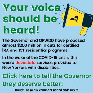 QueensCP's tweet photo. OPWDD has proposed almost $250 million in cuts for certified IRA and ICF residential programs! Take action right now to stop these cuts!
Go to https://t.co/NPVgjty8fn
to oppose the OPWDD proposed IRA & ICF residential program cuts.
#QueensCP #QCP70 #QCPStrong https://t.co/Xq5GdPykCS