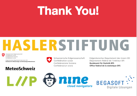 OpendataCH's tweet photo. The 10th annual https://t.co/3xY9JgG2Bp Forum is coming to an end. Thank you for your continued support dear partners! This visionary adventure wouldn't have been possible without you. #opendata2020 https://t.co/Cbi5oTMUOt