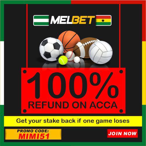 12 odds
Kickoff 4:30pm

Don't have an account with <a href="/melbet_ng/">Melbet Nigeria</a>?

Get registered ⏩bit.ly/3dczFZ7

Use promo MIMI51
