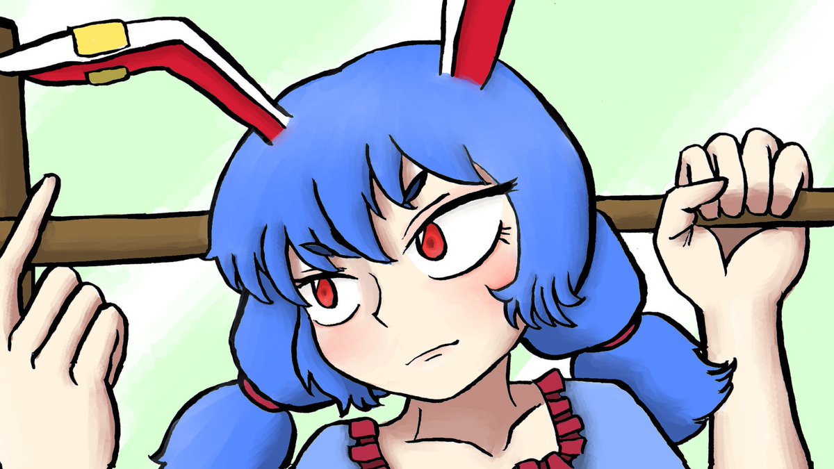 クマとまるいの ヘッダー用に描いた清蘭 人気投票 順位アップが地味に嬉しかったです 清蘭