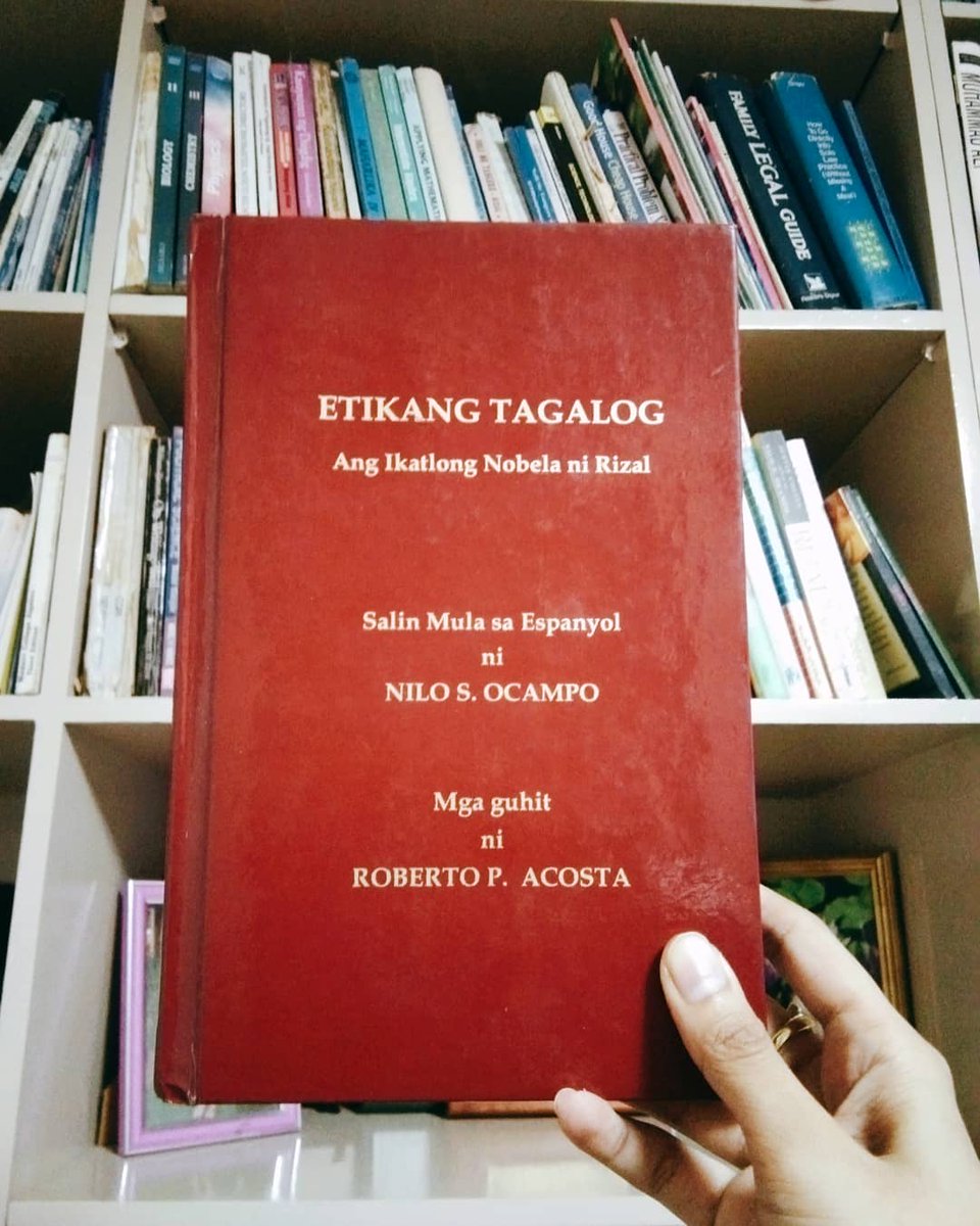 Book #1 - Etikang Tagalog by Jose RizalI didn't intend to read this in the first place we just happen to spent the New Year's eve at my other Aunt's house. I asked if I can read a book from their mini-library and she said yes so I choose this book because it's short.