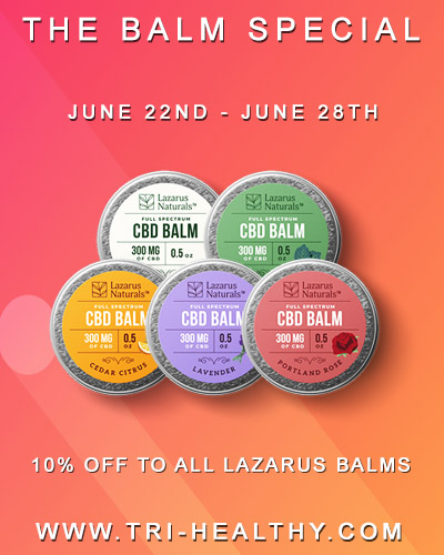 trihealthcbd's tweet photo. June 22nd to June 28th SALE "The Balm Special" for 10% OFF to all Lazarus Balms. #LazarusBalm #TheBalmSpecial #TriHealthy #CBD #Hemp #TriHealthySale #Balm #lavender #portalandrose #cedarcitrus #soothingmint #unscented https://t.co/s8B5ENlAev