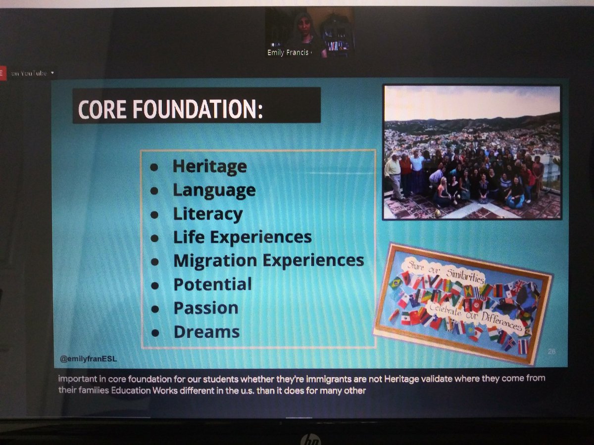 UAlvarez's tweet image. Thank you @emilyfranESL for sharing your story and such a powerful message! We need to show our students that we value their stories, home language, literacy, dreams, passion, life experiences, potential, and migration experiences! #corefoundation #R10PowerOfUnity