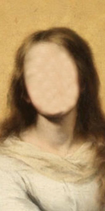 For today's #RAdailydoodle, who can do a better job at restoring this copy of baroque artist Bartolomé Esteban Murillo’s 'The Immaculate Conception of Los Venerables'?

(you can also start from scratch)