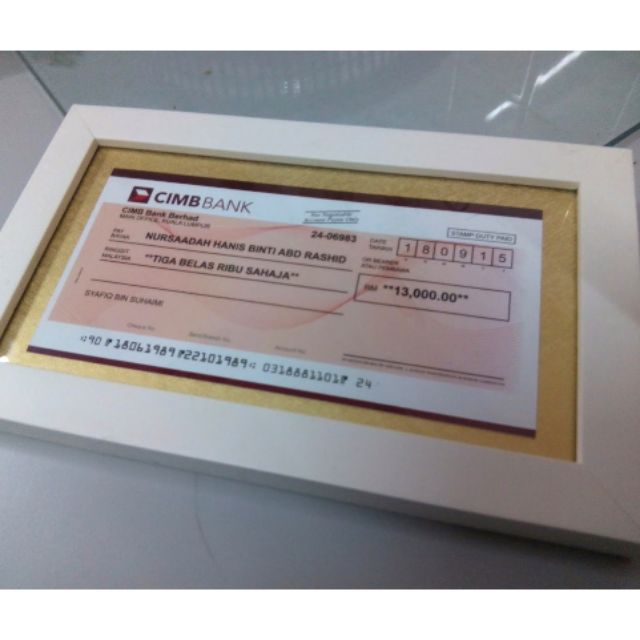 cikodod's tweet photo. I'm selling Replika Cek Hantaran Kahwin for RM60.00. Get it on Shopee now! https://t.co/r9UnAhc1hf #ShopeeMY https://t.co/9STPpeNbUb