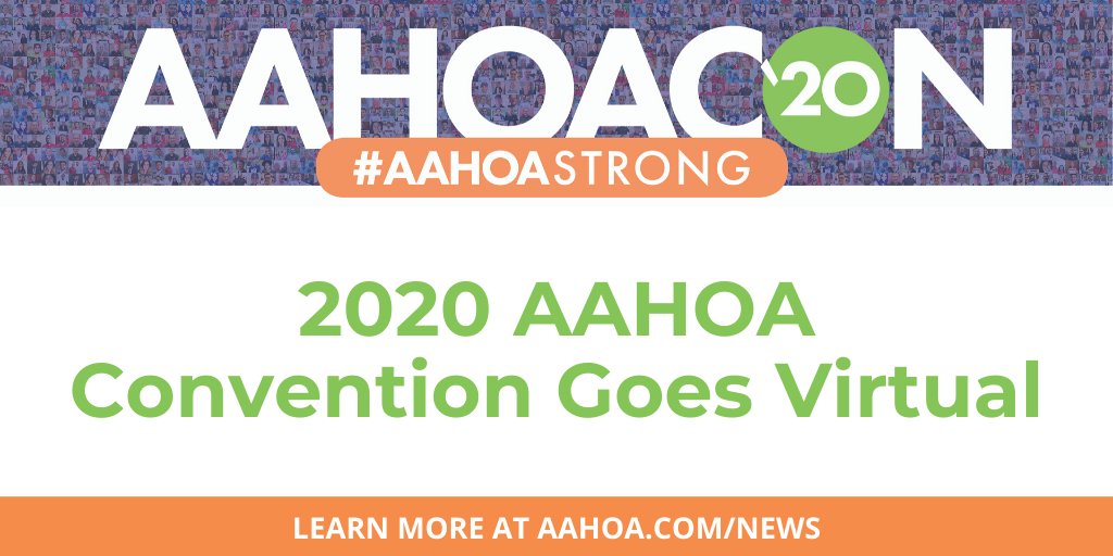 AAHOA's tweet photo. BREAKING: #AAHOACON20 Goes Virtual
Learn more here > https://t.co/8IXtC2Hg6L https://t.co/6hcosg2zex