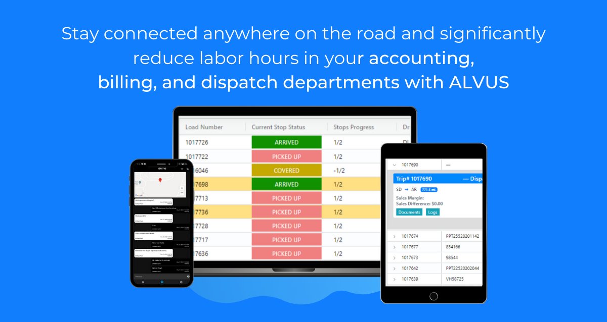 ArcherHub's tweet photo. We are excited to announce the launch of ALVUS, Archerhub’s TMS hub designed to connect drivers, dispatchers, and accounting departments while providing new ways to increase productivity. Join the wait list: https://t.co/c7CmSpkzkn #cloudbased #TMS #fleetmanagement https://t.co/KohCdBtf0B