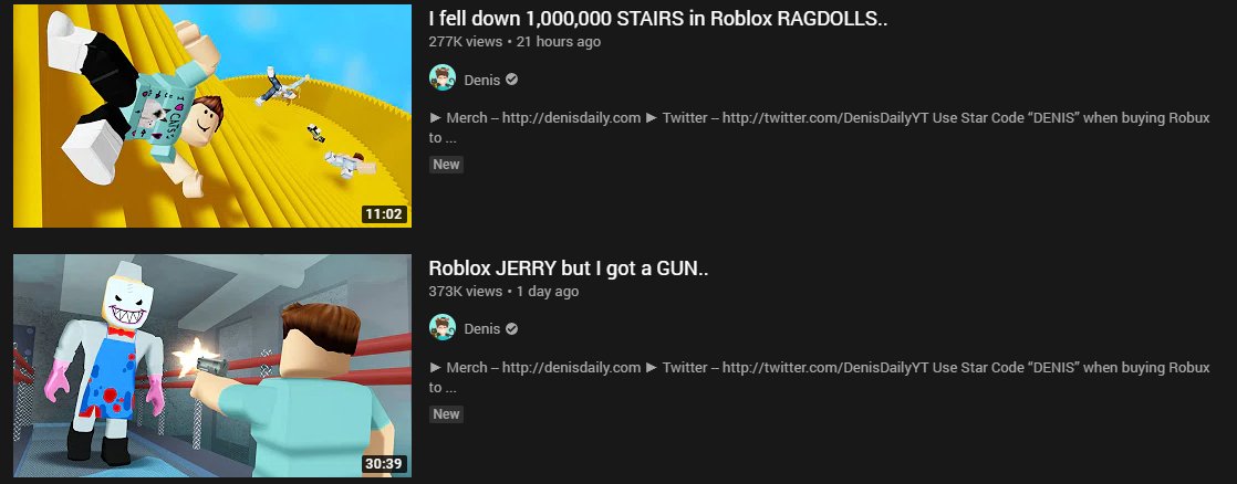 Twitter Denis Daily Roblox