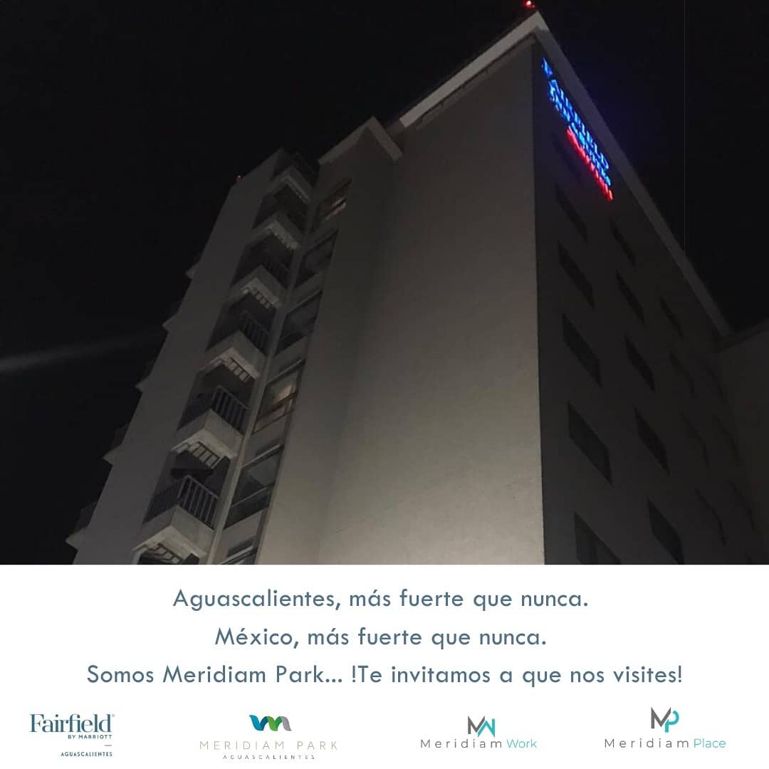 Nos encontramos con Aguascalientes más fuerte que nunca. Un México, más fuerte que nunca. ¡Somos Meridiam Park y te estamos esperando!