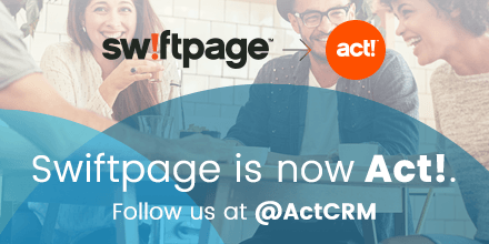 Swiftpage's tweet image. Thanks for following us! We&apos;ve changed our Twitter handle to @ActCRM! Please join us there!