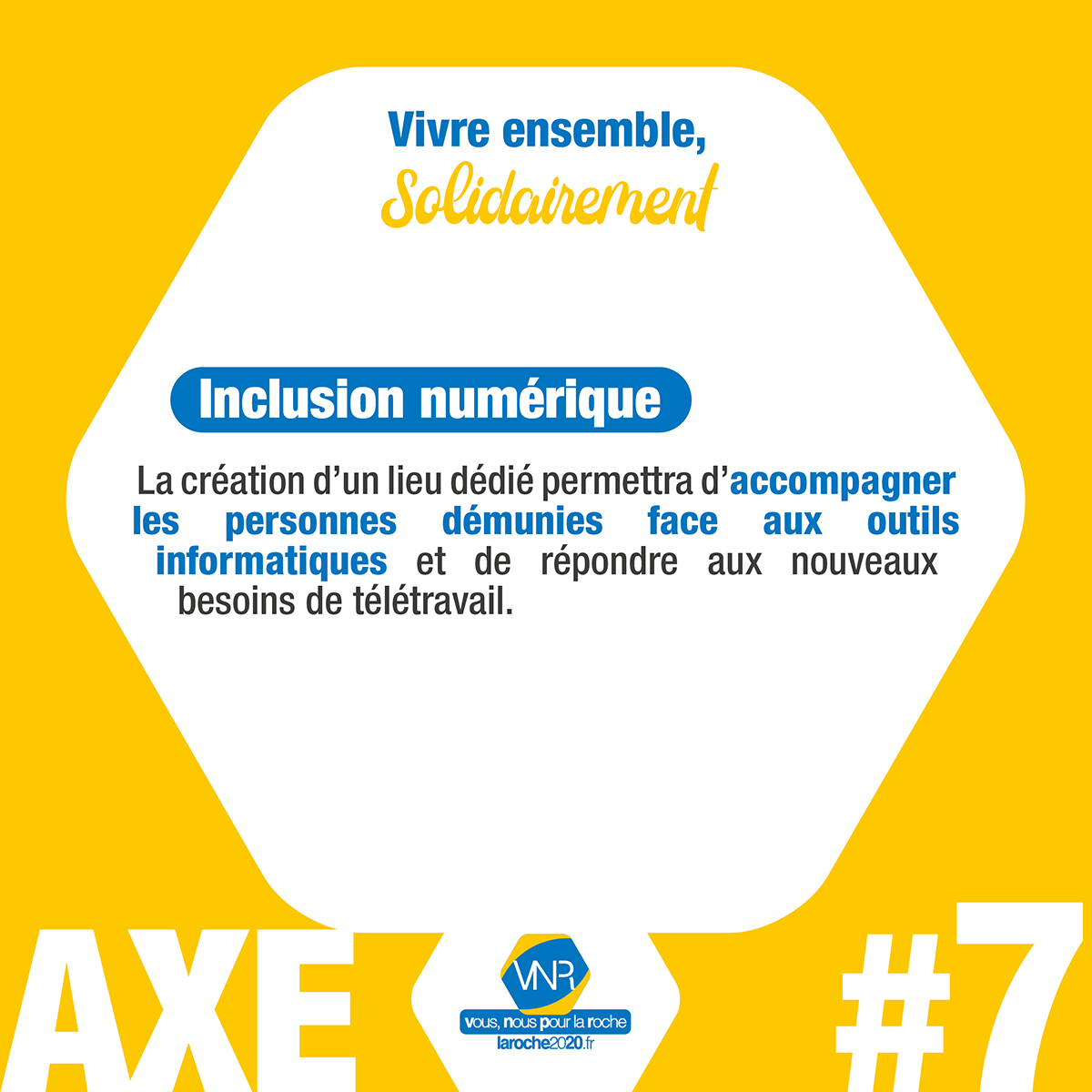 vnpr2020's tweet photo. [NOTRE PROGRAMME] 🔹Axe 7
✔️Vivre ensemble en créant un lieu dédié afin d'accompagner les personnes démunies face aux outils informatiques.
#vnpr #vousnouspourlaroche #larochesurforon 
👉https://t.co/uPZ4Bsua5m https://t.co/G8kj3u9xbp