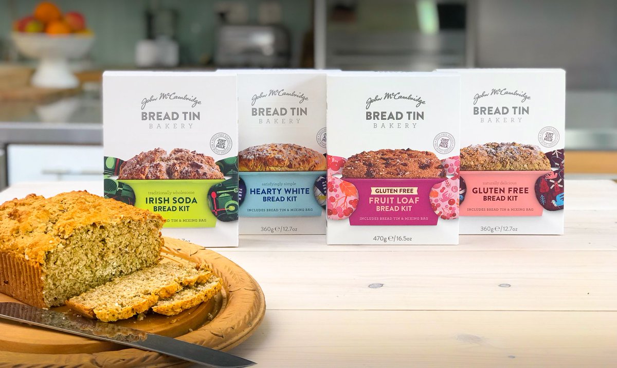 McCambridge1945's tweet photo. Our bread tin bakery kits are available in the UK for delivery via @Ocado
With mixing bag and bread tin included, all you need to do is add milk!
Choose from hearty white, soda bread, gluten free bread and fruit loaf.
https://t.co/JC0LnfJets #messfreebaking https://t.co/eAP6NxjYnt