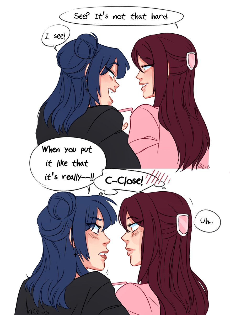 whatever Riko is showing or teaching Yoshiko is up to you, I haven't thought about it lol
#よしりこ #lovelive 