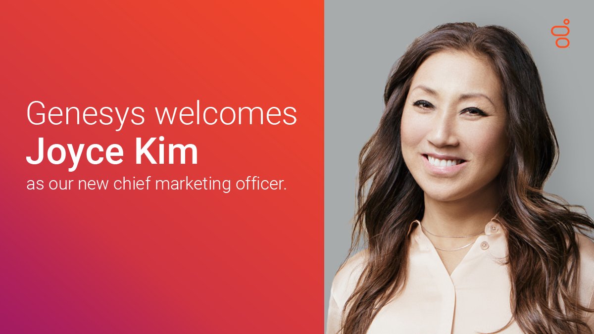 [News] #TeamGenesys is growing! Say hello to our new chief marketing officer, Joyce Kim! 👋🏼 

Read: gsys.cx/2YqNjDR