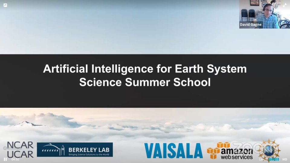 Heading into day 2 of #AI4ESS summer school I’m excited to learn more about deep learning architecture and neural networks! #earthsystemscience #ArtificialIntelligence #AI