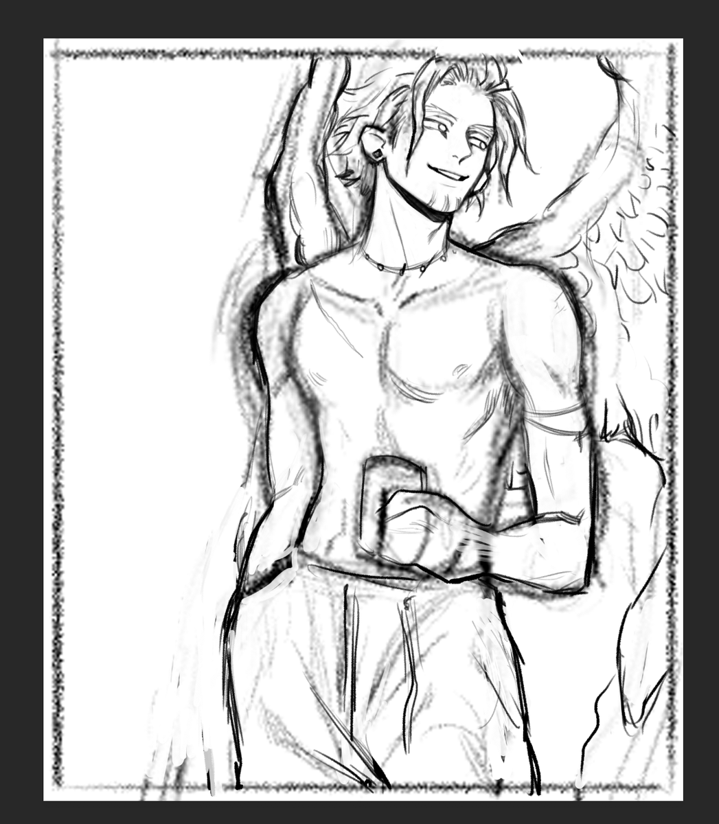 (wip) i'll leave it up to your imagination who hawks is talking to ? 