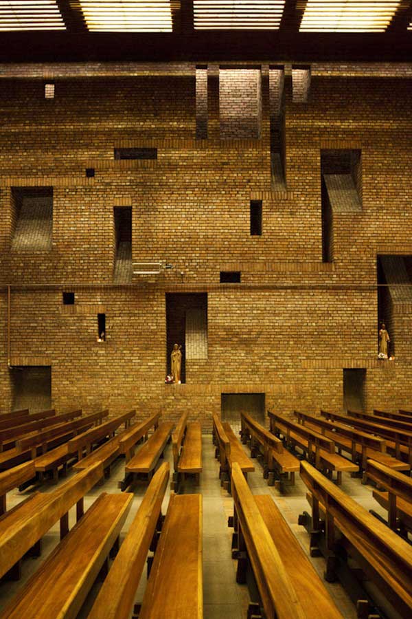 10. Gillespie Kidd & Coia's St Bride's, East Kilbride. I love this building. Asked Isi Metzstein whether he was influenced by Amsterdam School (how did I not include one of those!), & he said no, there is only so much you can do with bricks. This does a lot with *just* bricks.