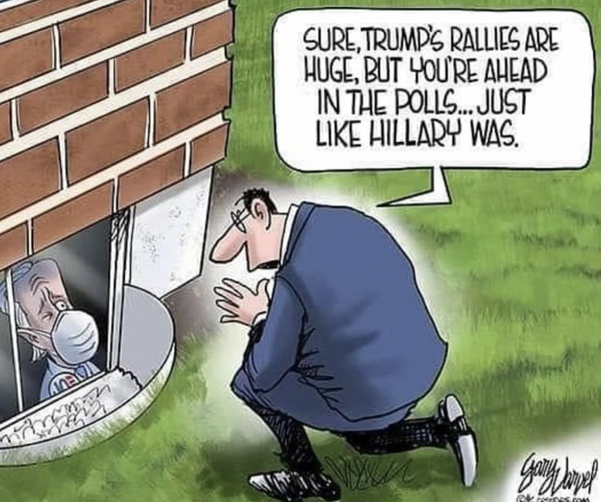 Sure Trump’s rallies are huge, but you’re ahead in the polls.... just like Hillary was.
#TuesdayFunny #WeKnowPollsLie #Trump2020