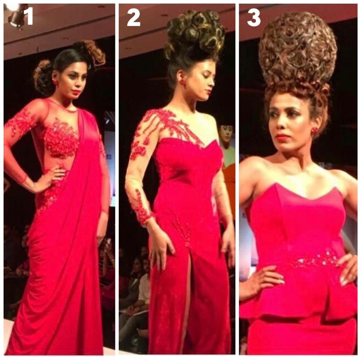 makeup_week's tweet photo. Straight from the #runway!

Which one is your favourite 1-3? 💕 
Let us know in the comments below
Looks created by Nayana Karunaratne

#makeupweekindia #MakeupWeekVirtual #MakeupEvolution #muw2020 #makeupaddict #hairgoals #updos #hair #runwayhairstyles #runwayhair https://t.co/xealz4SS3X